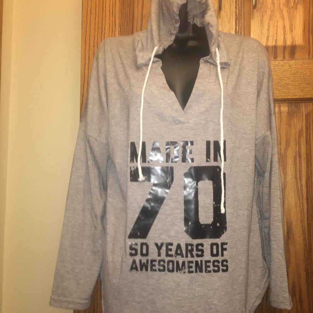 Made in 1970 Long Sleeved Hooded Tee!